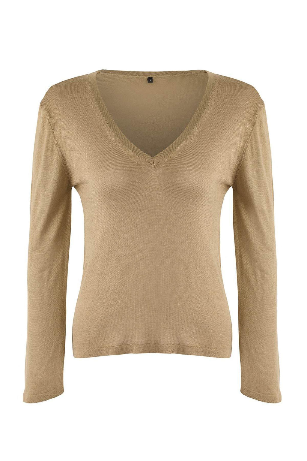 Siyah V Yaka Basic Triko Kazak | TWOAW26KZ00101 - Trendyolmilla фото 8