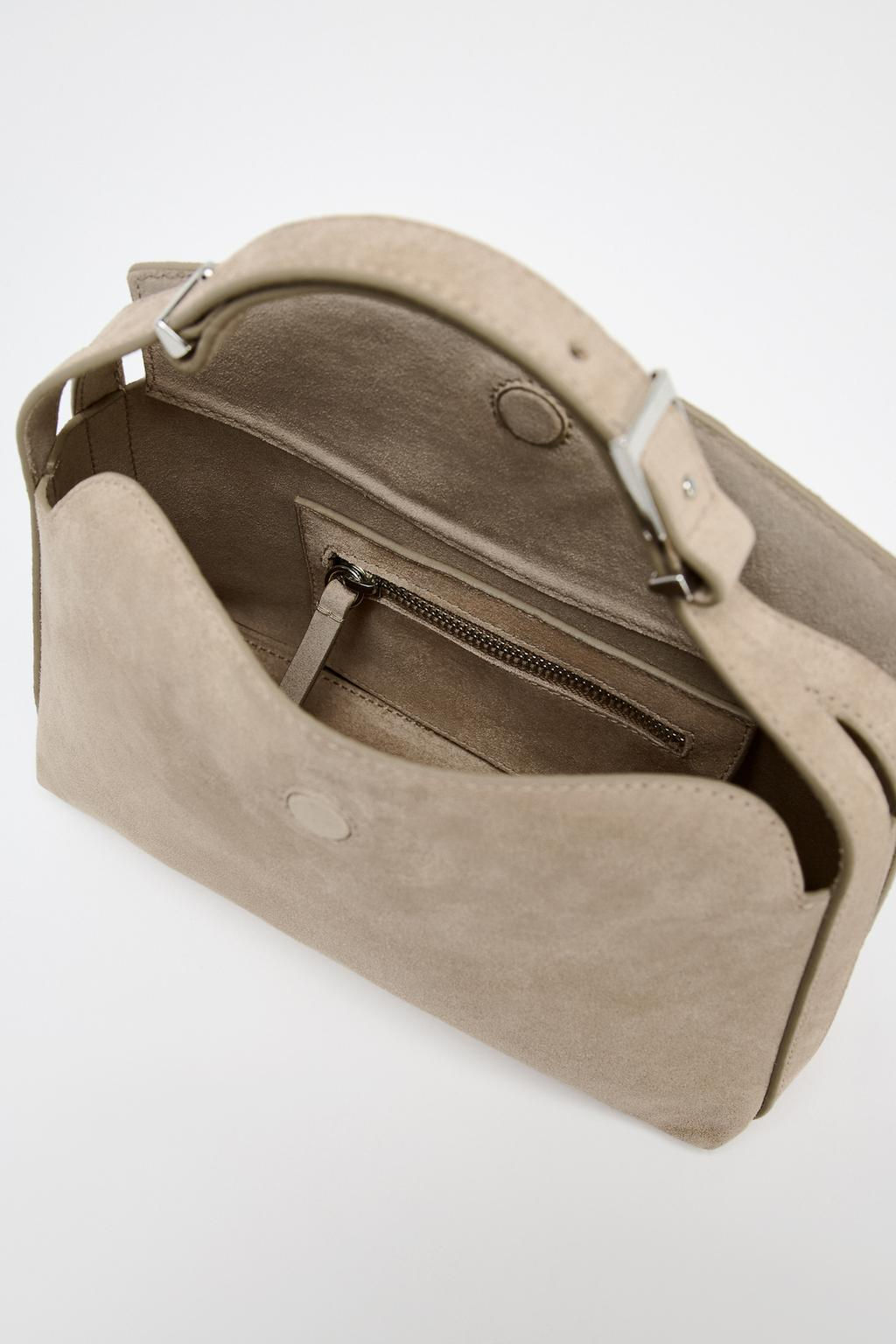 SPLIT SUEDE MINI HANDBAG - Zara фото 6