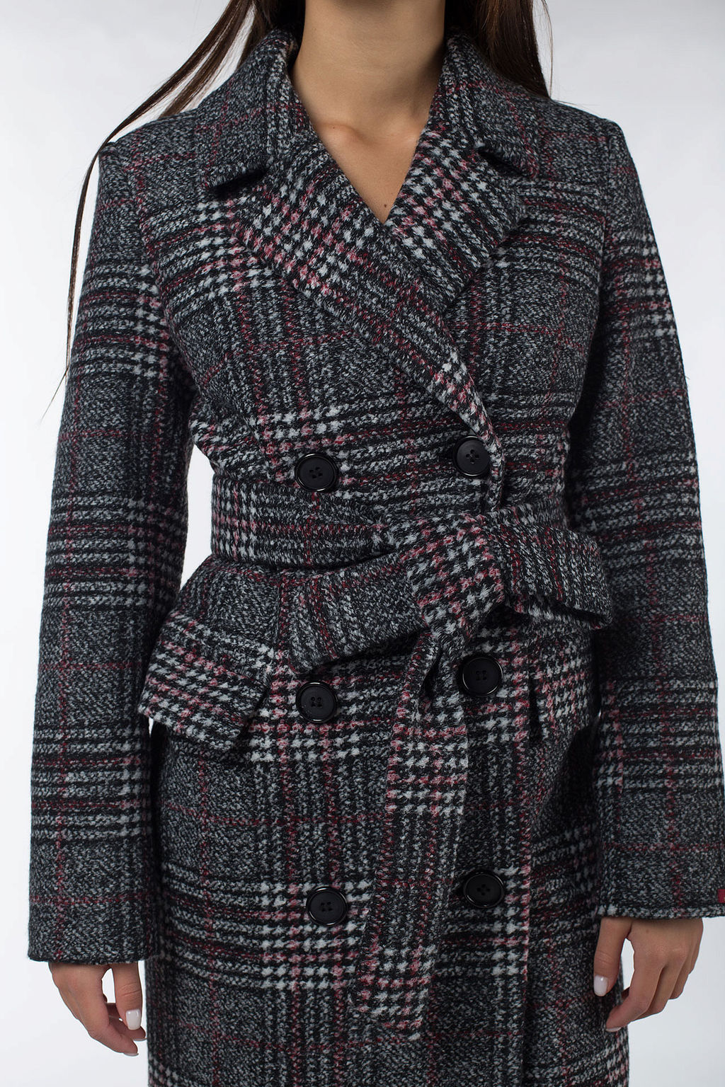 Пальто женское демисезонное (пояс) - El podio фото 5