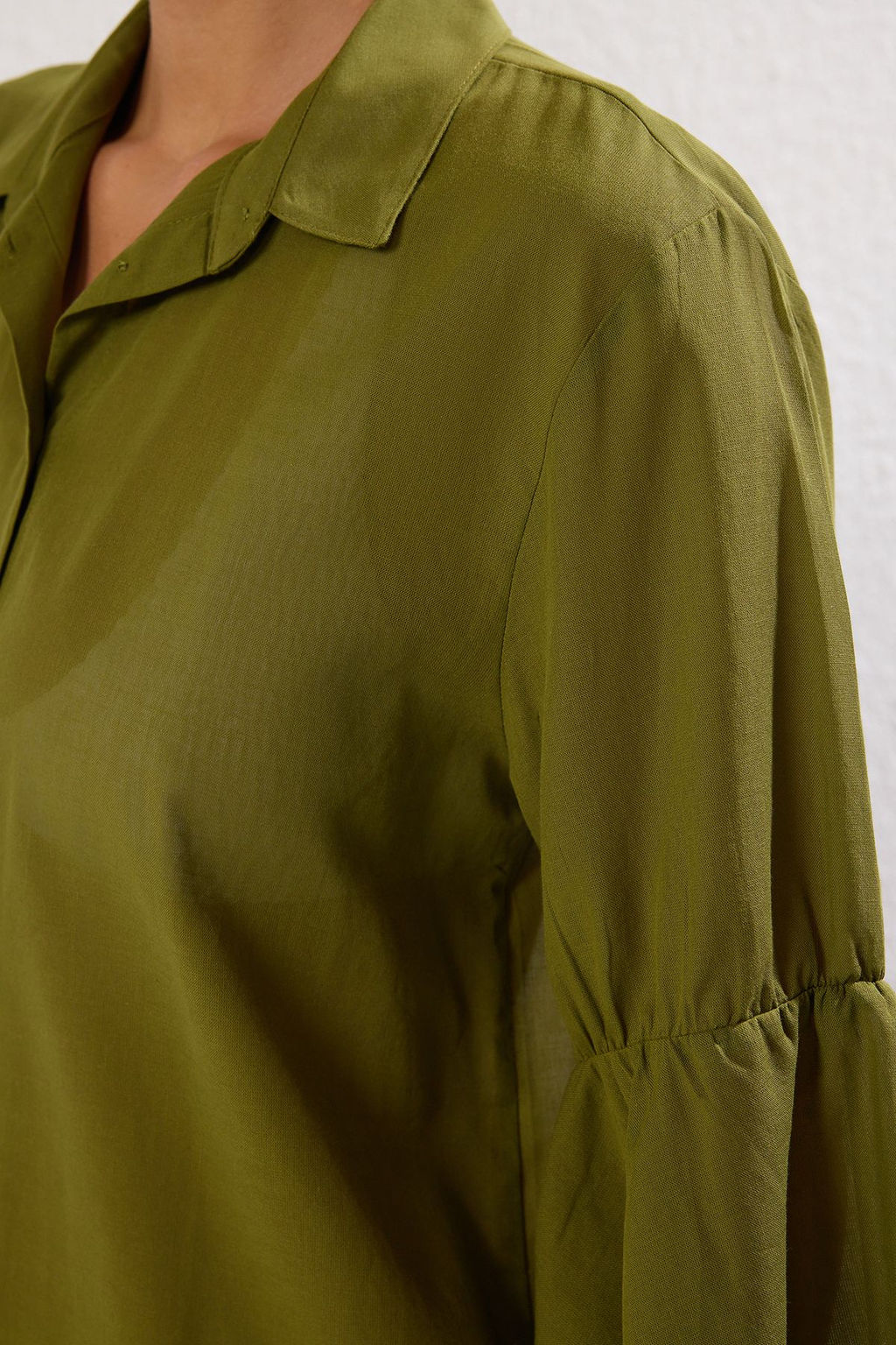 Ekru Dokuma %100 Pamuk Plaj Mini Elbise TBESS25EL00036 - Trendyolmilla фото 10