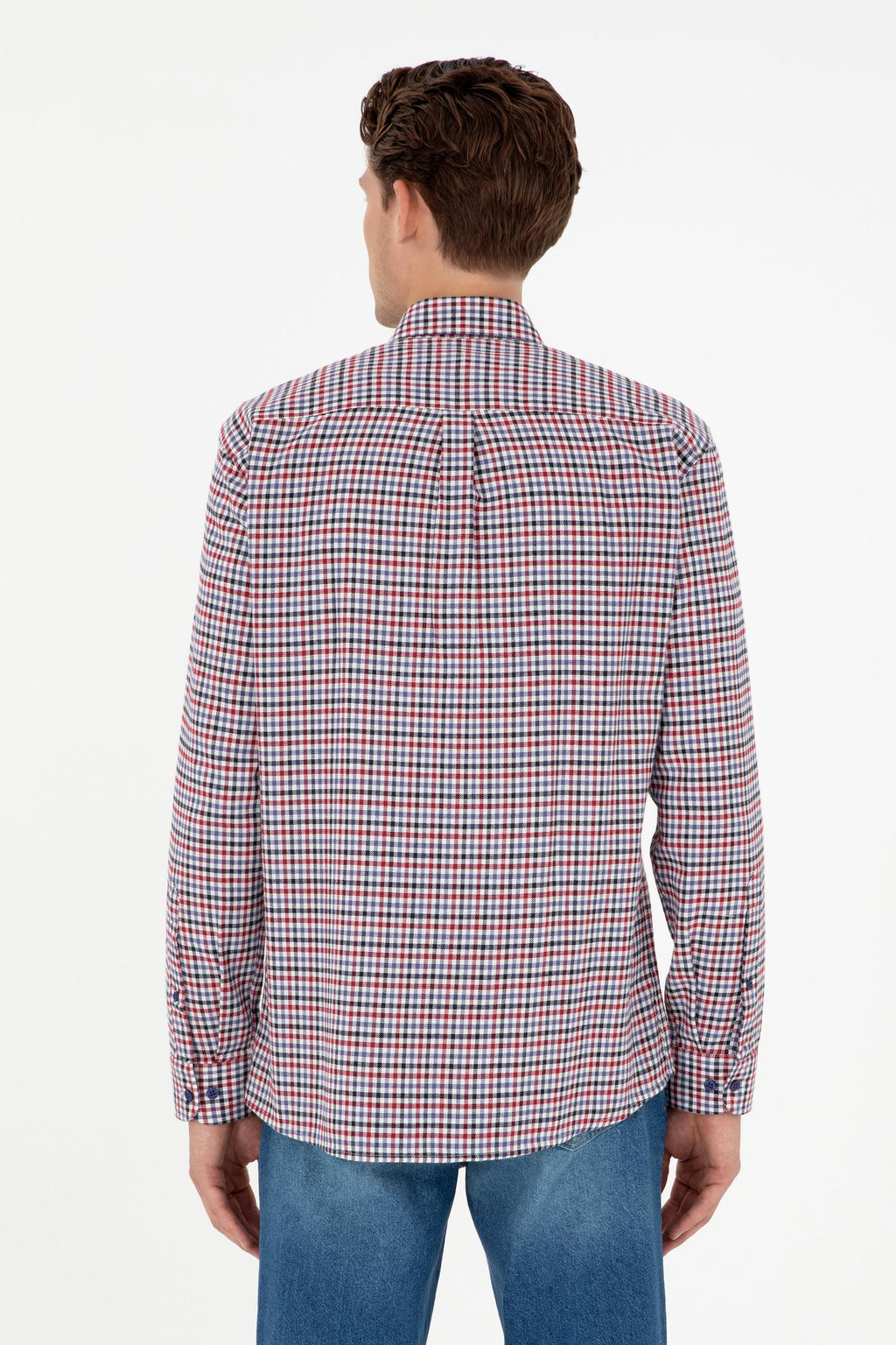 Мужская рубашка Saks с длинным рукавом Неожиданная скидка в корзине - U.s. polo assn фото 5