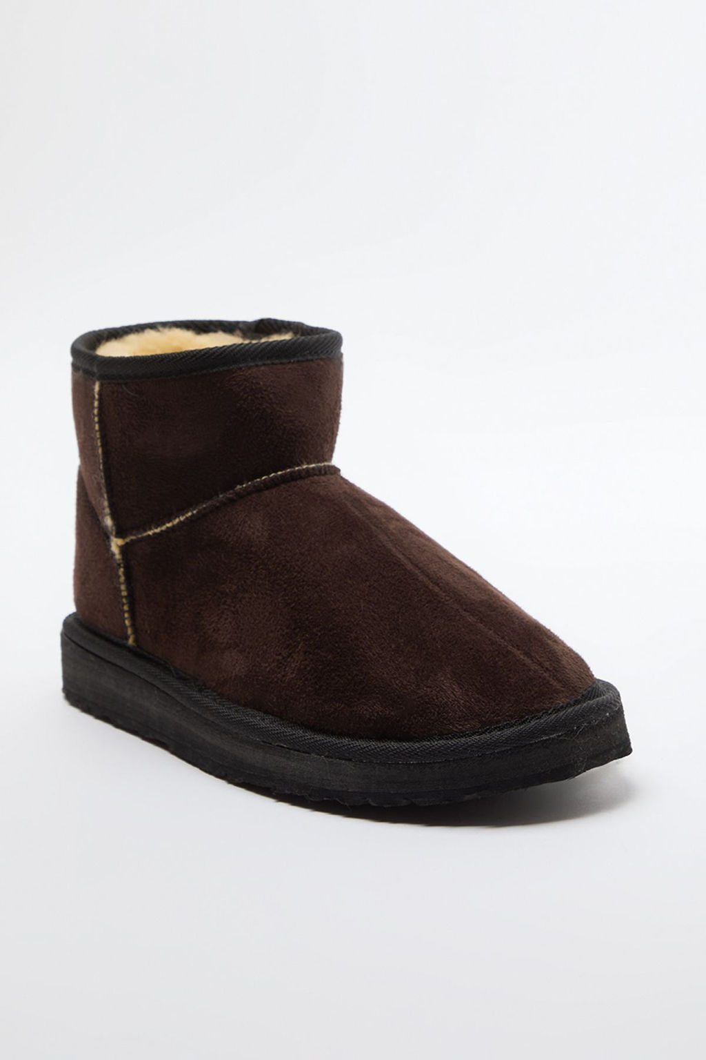 Trendyol Shoes Taba Ici Kurklu Yuvarlak Burun Duz Flatform Topuklu Kad?n Bot TAKAW25BO00029 - Trendyolmilla фото 13