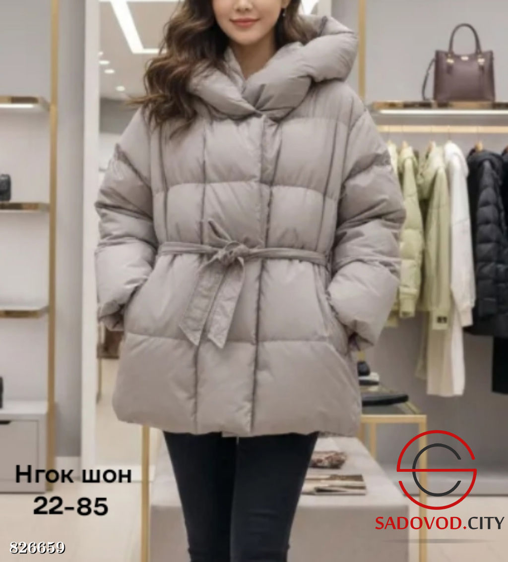 Куртка оверсайз с капюшоном