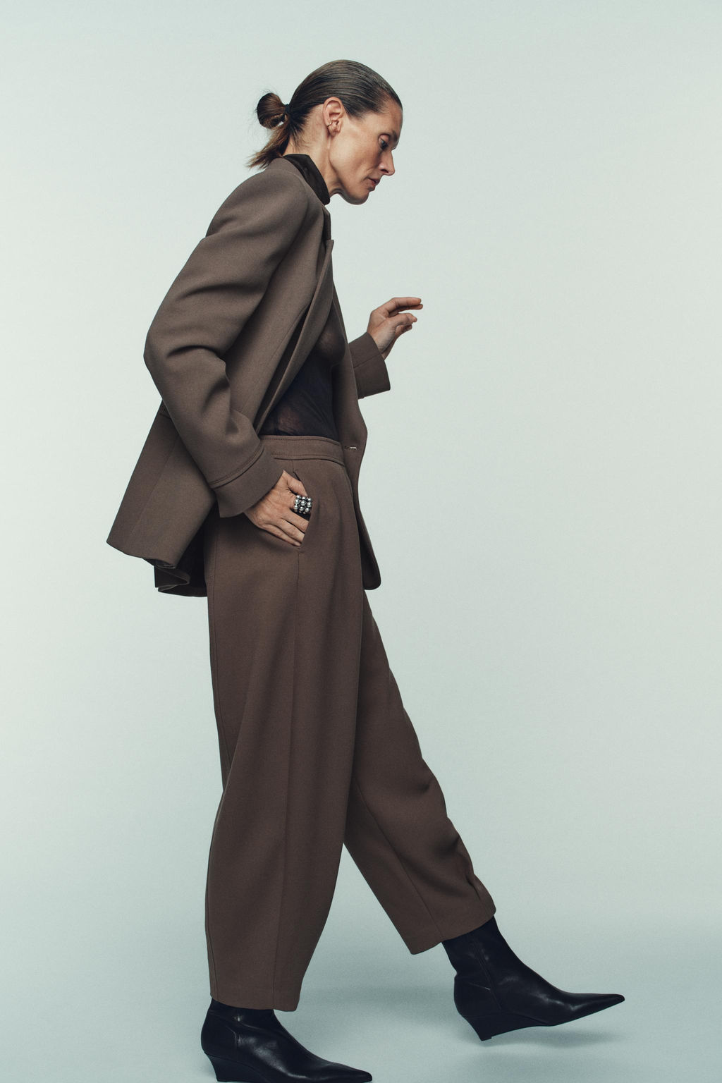 CARROT TROUSERS WITH ZIP - Zara фото 3