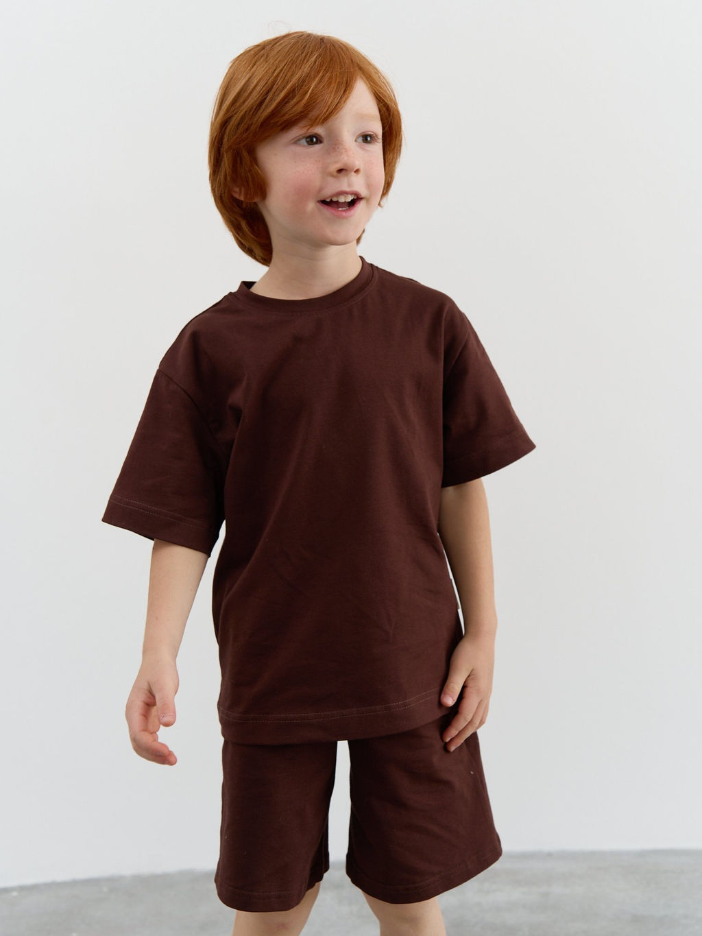 Футболка оверсайз Каштан