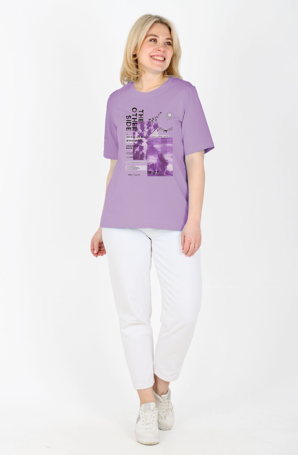 Футболка Лаура Ф-96 (44-60) кулирка - Лотос фото 13