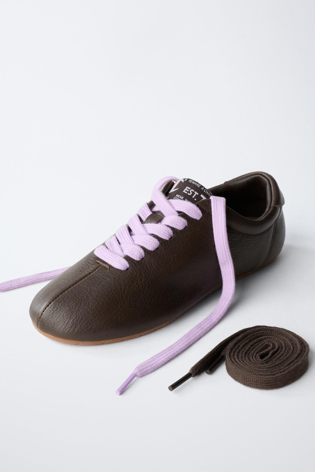 CHAMPION ® X ZARA LEATHER DERBY SHOES  фото 3