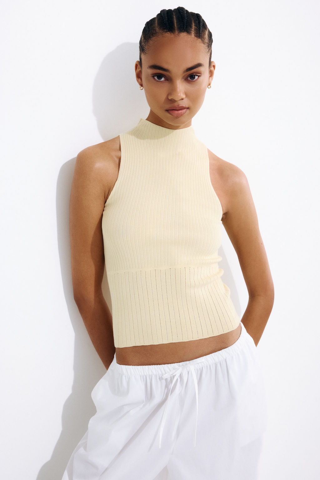 Top en punto de canal? con cuello perkins - H&m фото 6