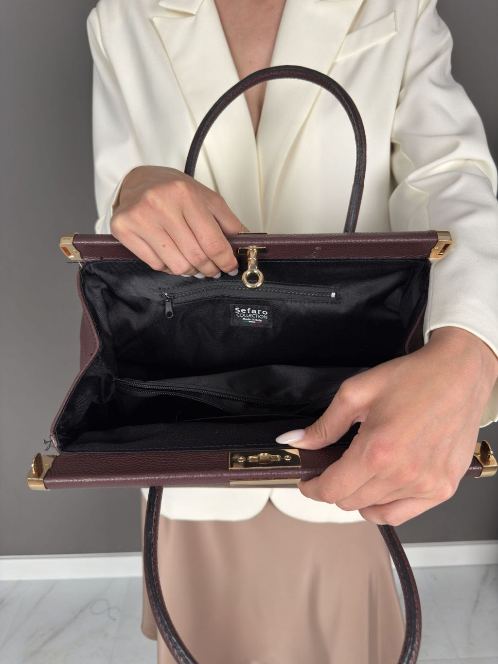 Сумка женская из телячьей кожи