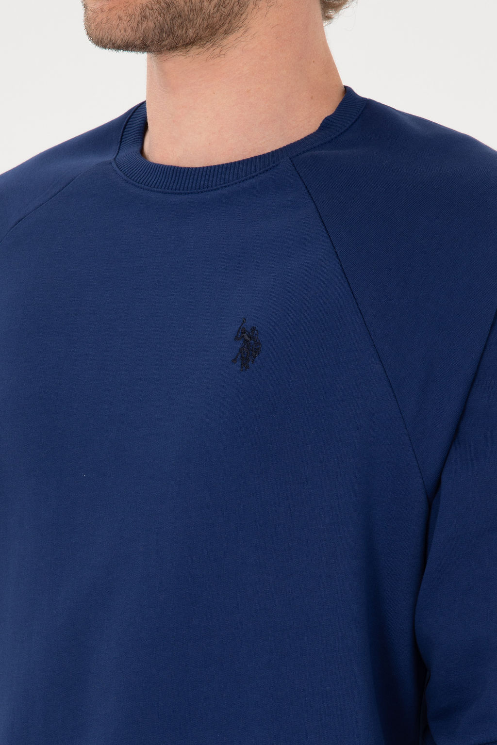 Erkek _ndigo Basic Sweatshirt Sepette S_rpriz _ndirim - U.s. polo assn фото 14