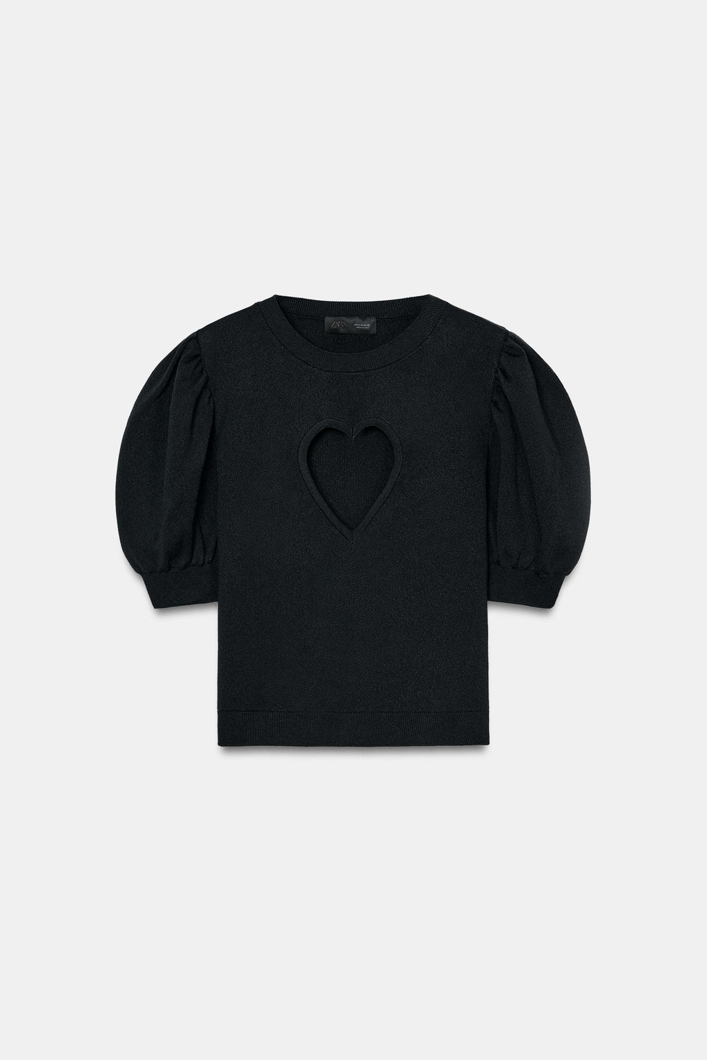 KNIT JUMPER WITH HEART CUT-OUT - Zara фото 6
