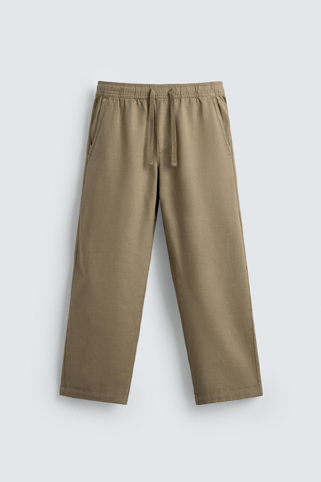 PANTAL?N RELAXED FIT ESTRUCTURA / Tostado - Zara фото 7