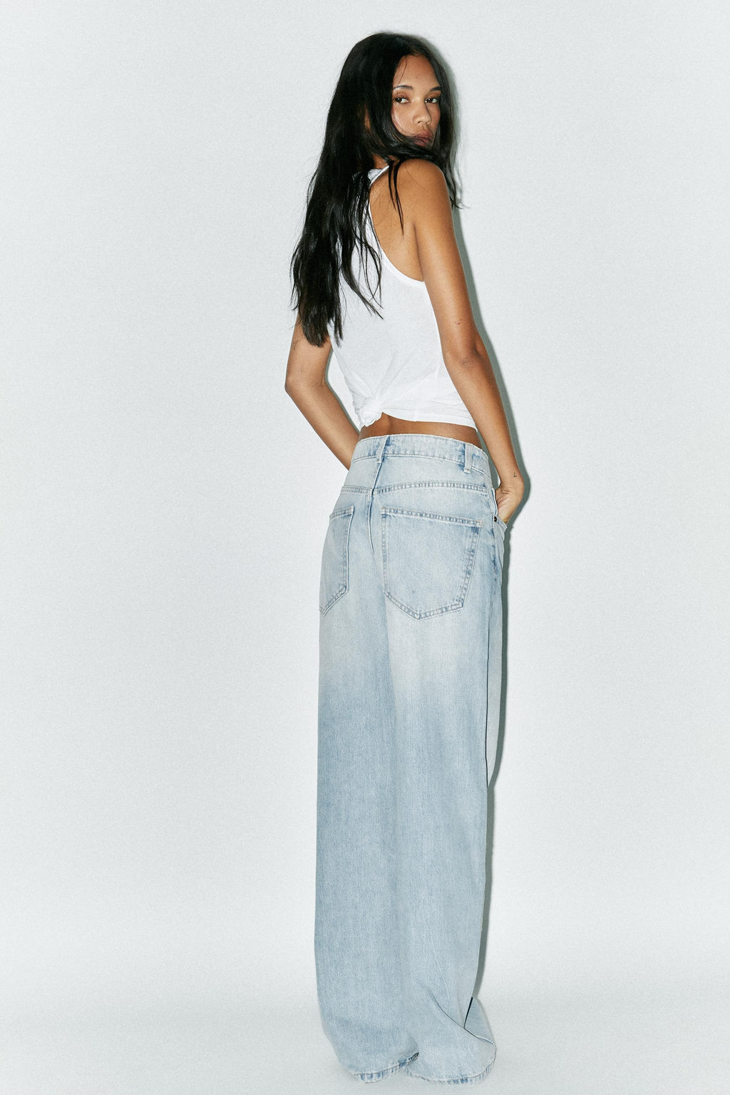 TRF EXTRA WIDE-LEG HIGH-WAIST JEANS - Zara фото 11