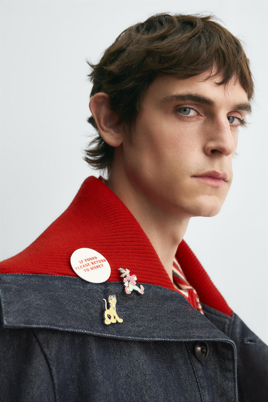 RIB DENIM JACKET HARRY LAMBERT FOR ZARA X DISNEY  фото 7