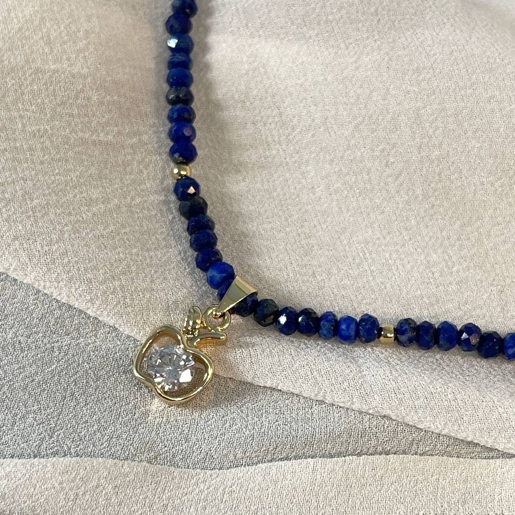 Чокер с подвеской из Лазурита 42 см +