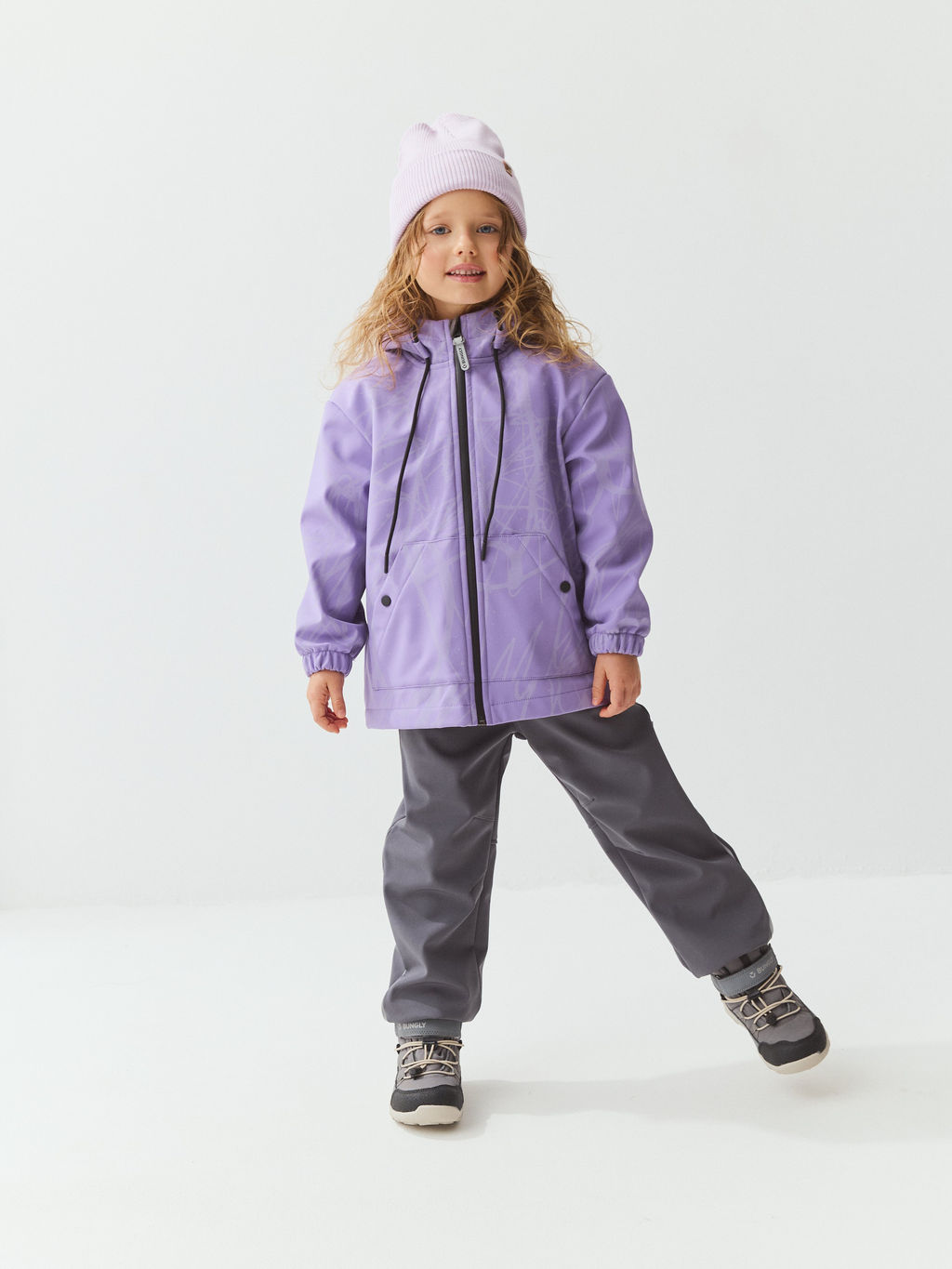 Куртка Softshell демисезонная Лаванда - Bungly фото 8