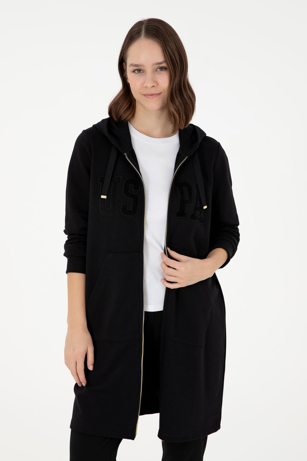 Женский черный свитшот Неожиданная скидка в корзине - U.s. polo assn фото 3