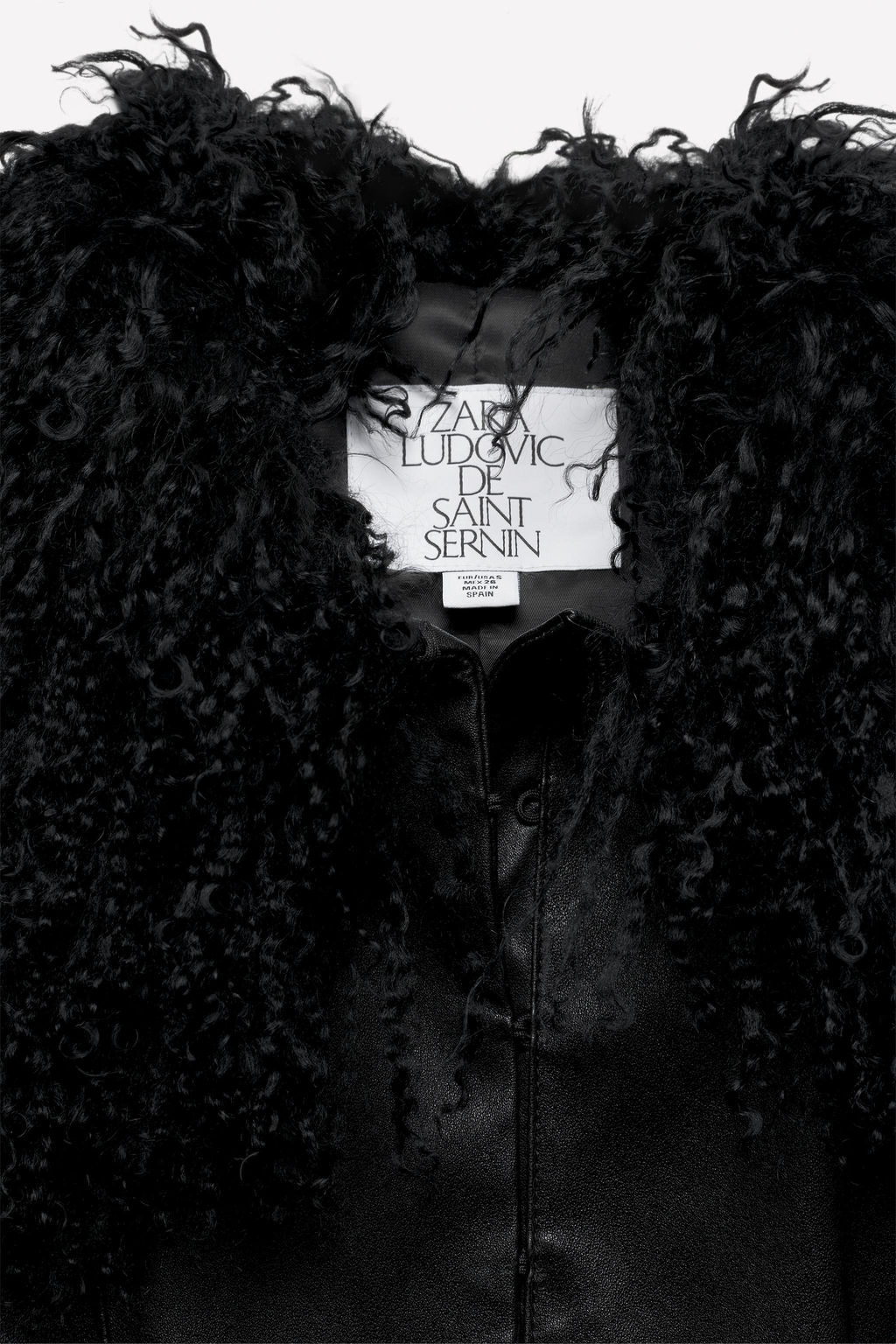 LEATHER FITTED JACKET LUDOVIC DE SAINT SERNIN x ZARA  фото 4