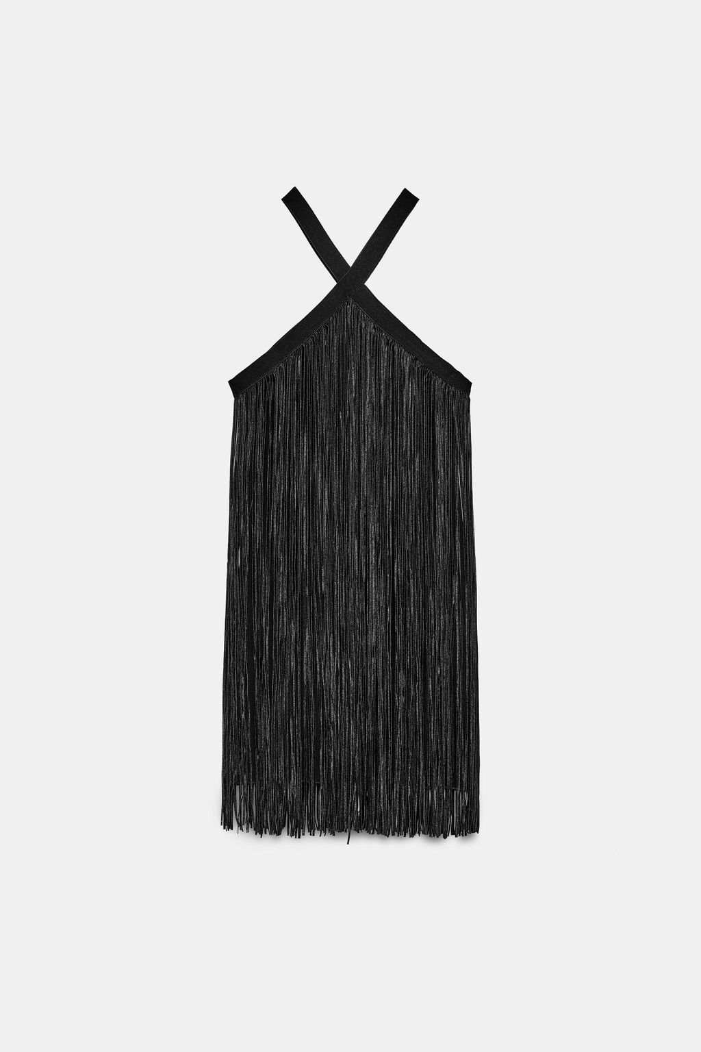 VESTIDO CORTO FLECOS / Negro - Zara фото 9