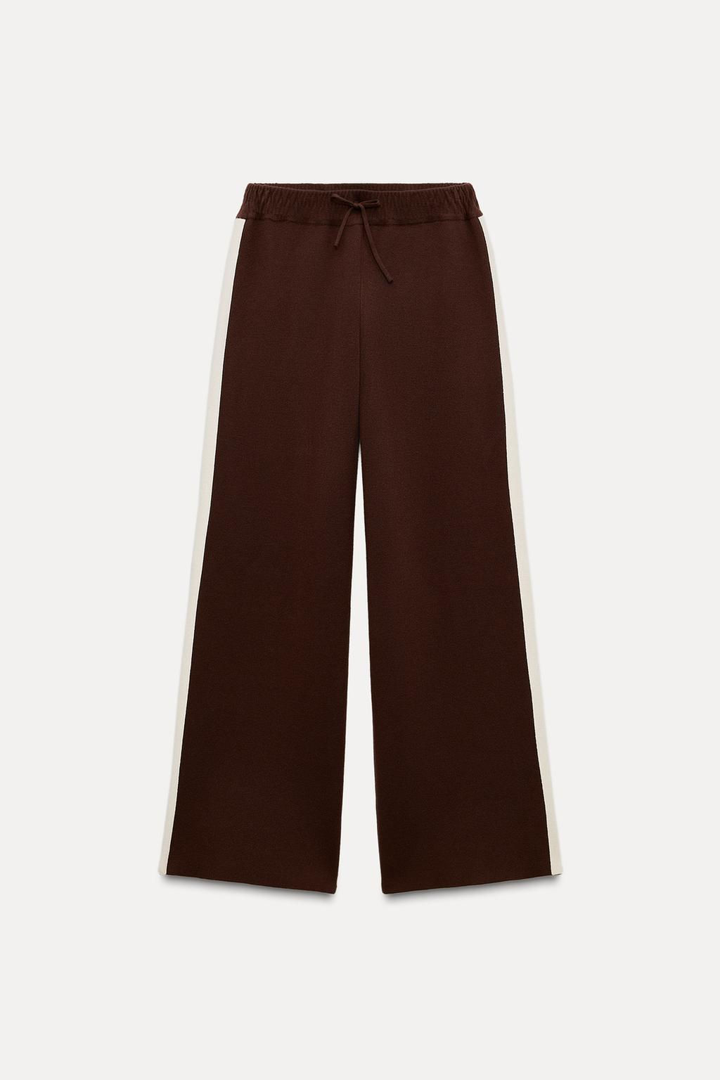 KNIT TROUSERS WITH SIDE STRIPES - Zara фото 3