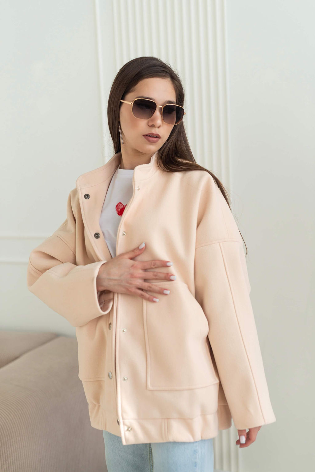 Бомбер Тайла (персиковый) - Nadi bordo фото 8