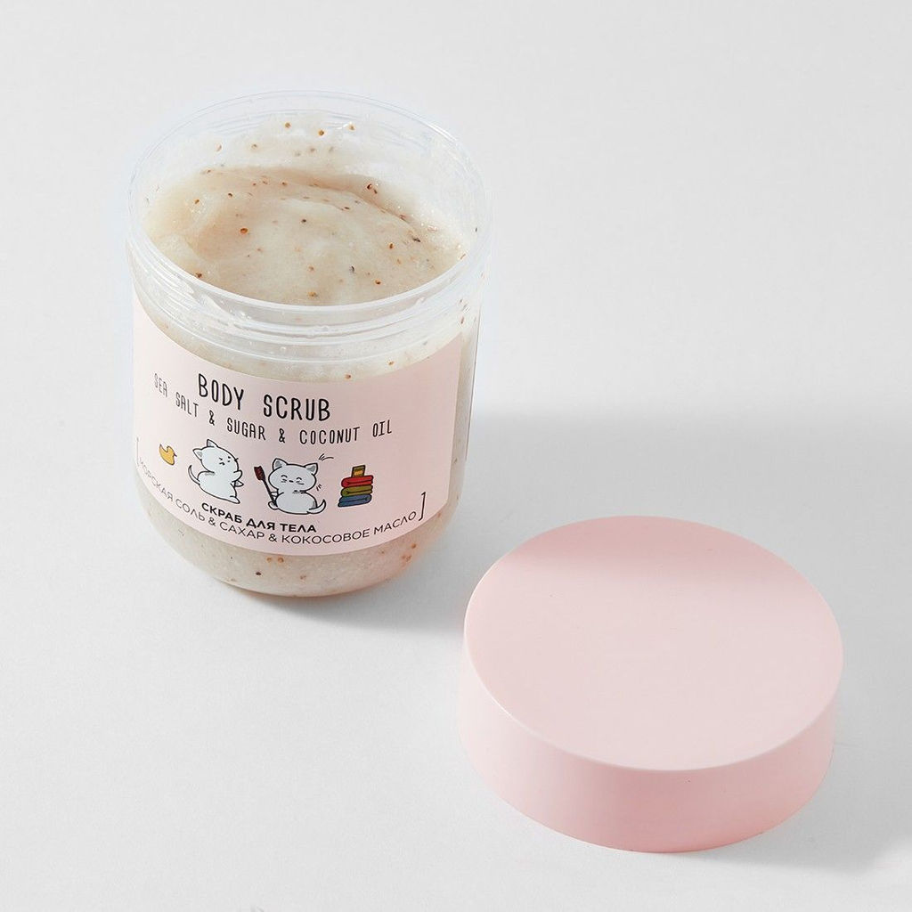 Happy Lab Скраб для тела с кокосовым маслом / Coconut Oil, 240 г 5332  фото 2
