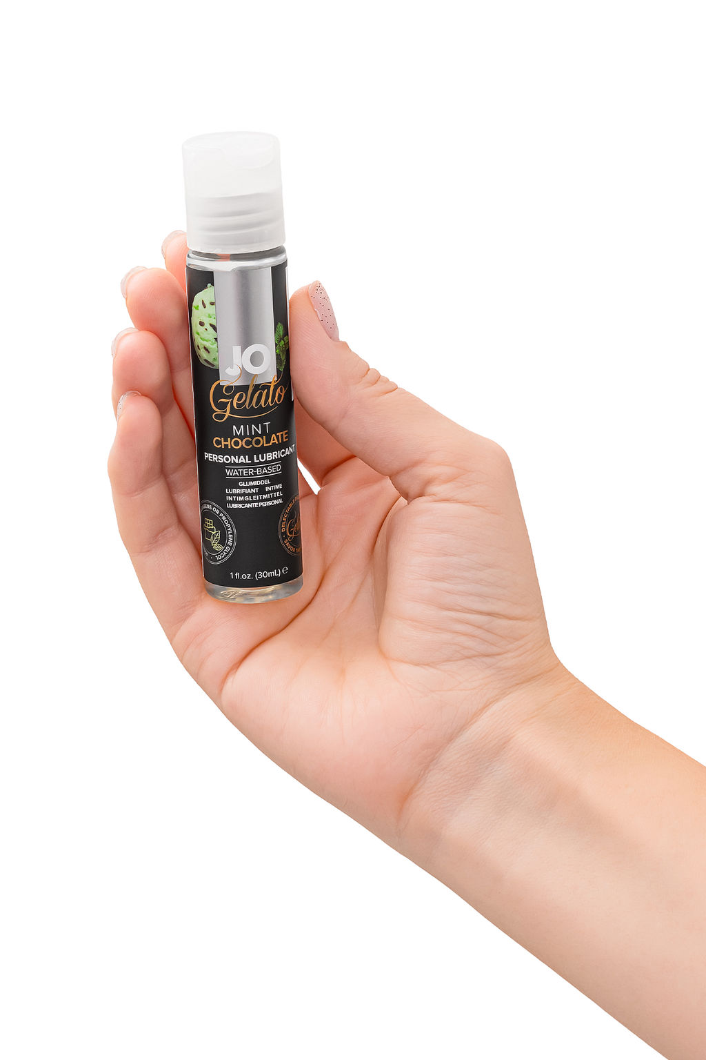 Съедобный лубрикант на водной основе JO Gelato Mint Chocolate, со вкусом мятный шоколад, 30 мл