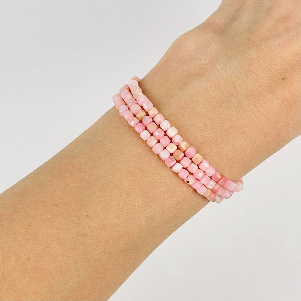 Бусины для украшений из розового Опала 39 см