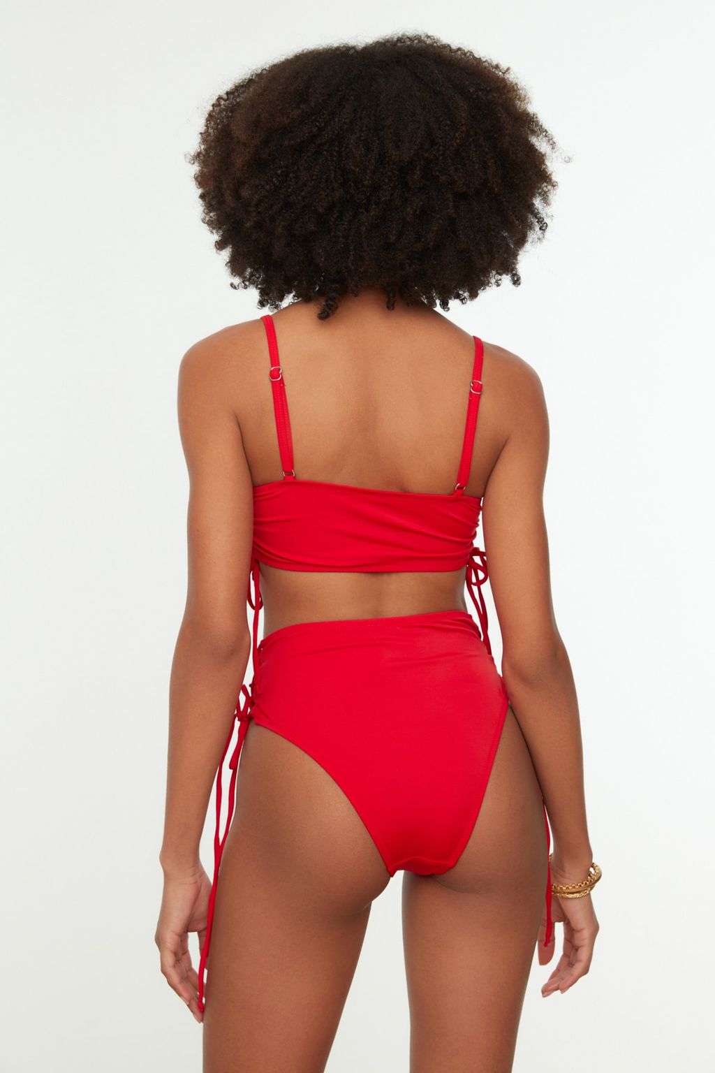 TRENDYOLMILLA Siyah Straplez Tunelli Bikini Ustu TBESS22BU0046 фото 13