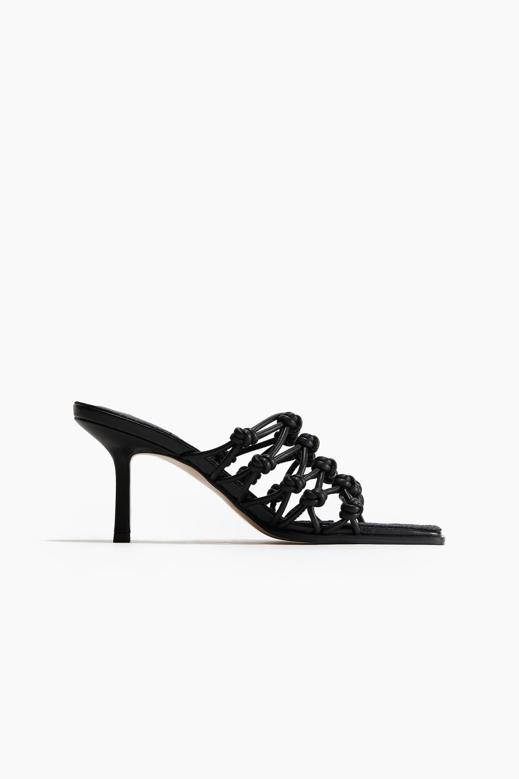 Sandalias de tacon con nudos decorativos - H&m фото 5