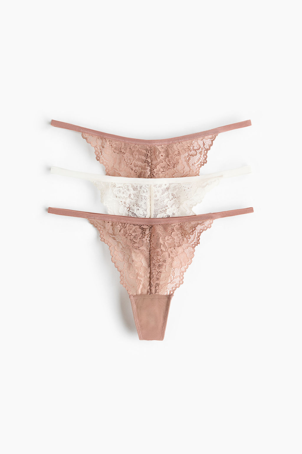 Pack de 3 bragas Thong de encaje - H&m фото 7