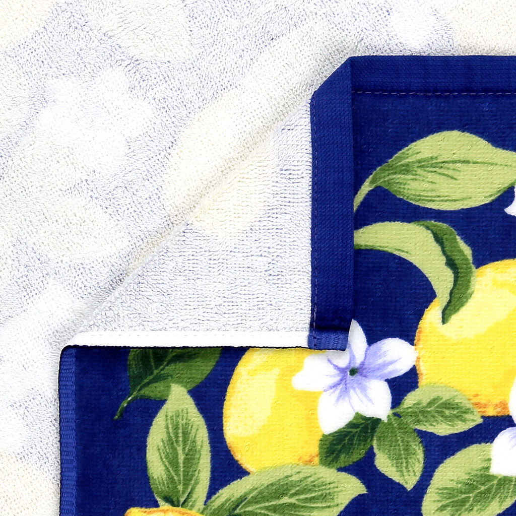 Полотенце кухонное махровое 40х60см Лимоны, 290гр/м2, 100% хлопок, с петелькой, цвета микс, Bolangde (Китай) - Домашняя мода фото 14