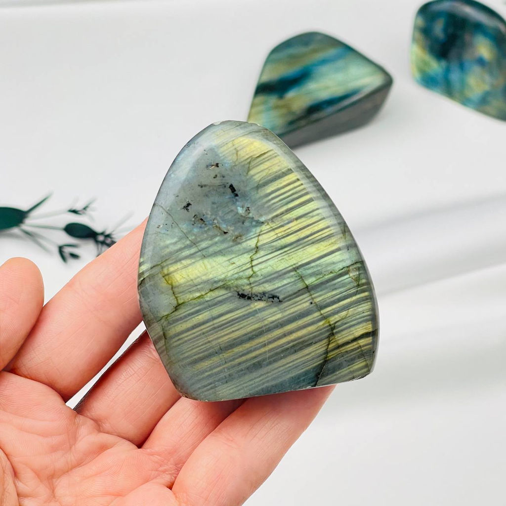 Срез (экран) из камня Лабрадор полированный в ассортименте - Радуга самоцветов фото 4