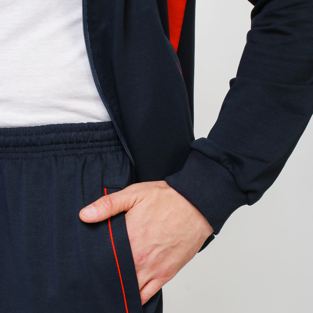 RODOS Спортивный костюм мужской весна/лето М-187 Синий/Меланж  фото 21