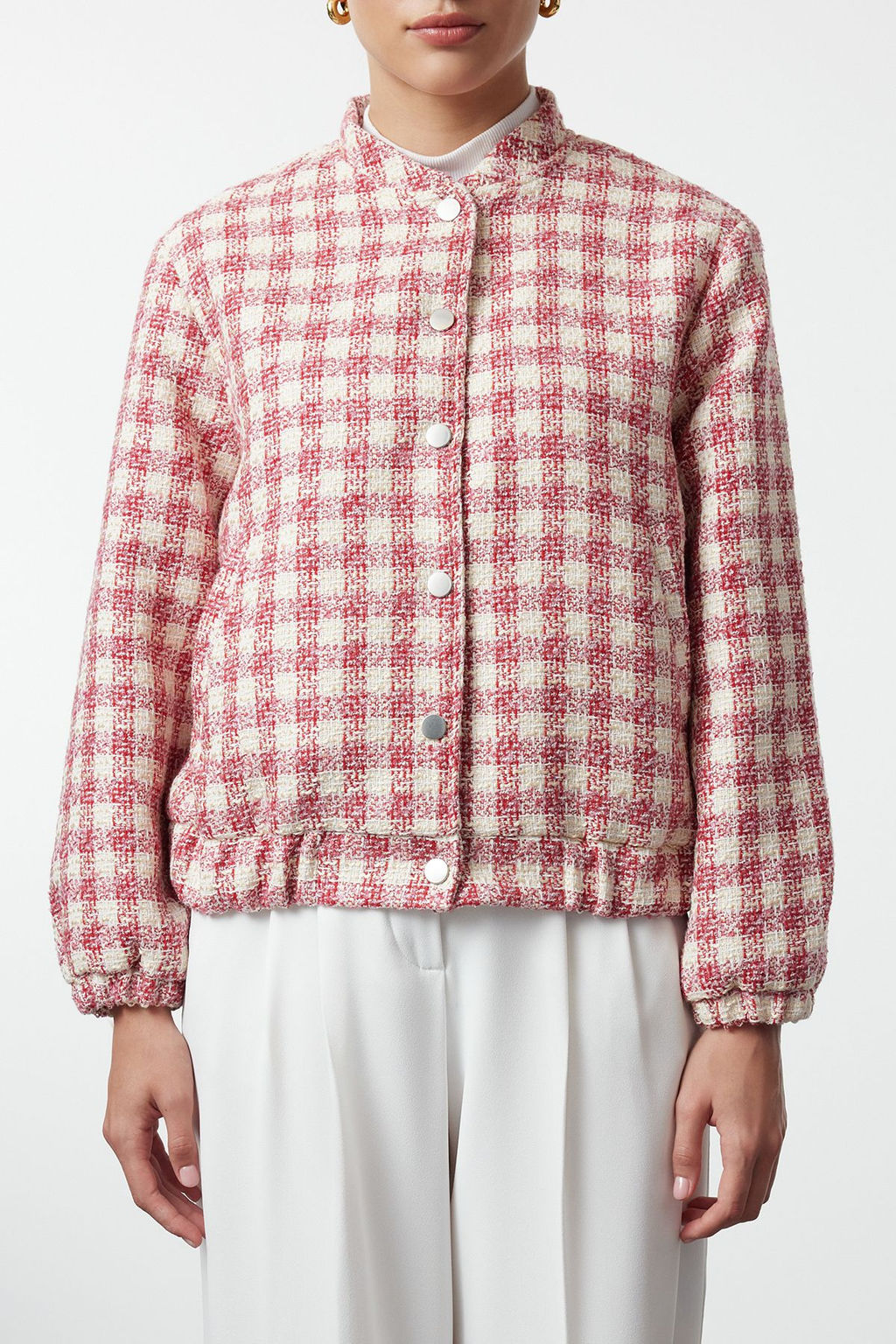 Cok Renkli Regular Tuvit Ince Bomber Ceket Mont - Trendyolmilla фото 3