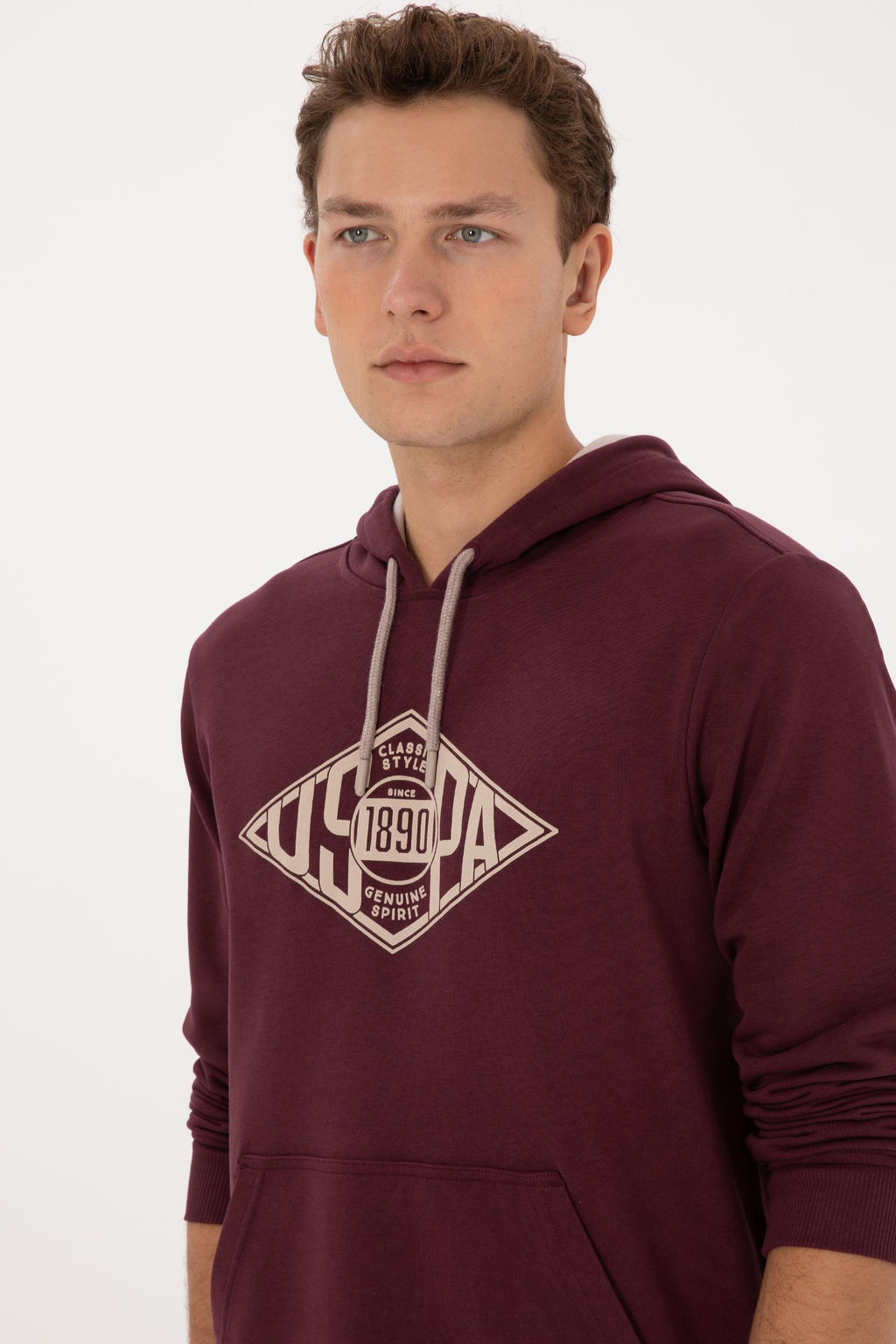 Erkek Bordo Sweatshirt