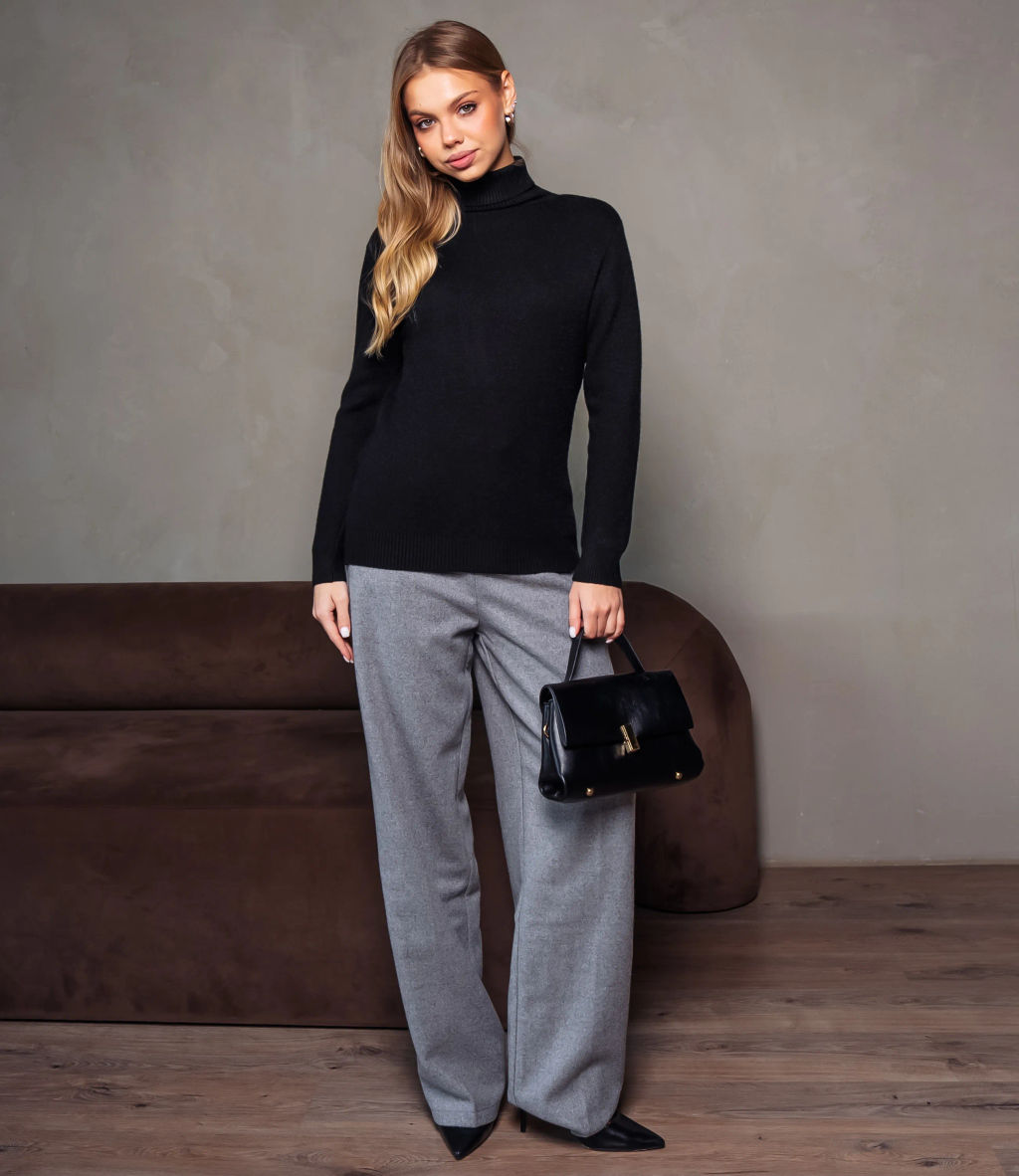 Водолазка #КТ881 (7), чёрный - Dommod фото 4