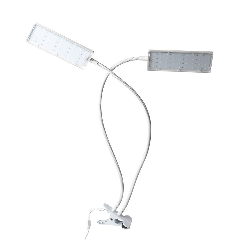 ULT-P37-24W/SPFR/TM/60 IP40 WHITE TWIN Светильник для растений светодиодный с таймером, на прищепке. Спектр для фотосинтеза. TM Uniel