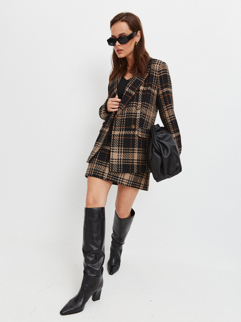 Двубортный пиджак из фактурной ткани - TO BE ONE фото 5