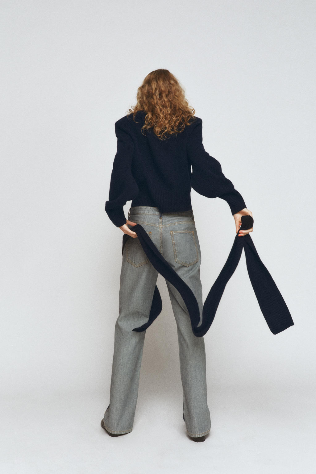 ZW COLLECTION MID-WAIST STRAIGHT-LEG JEANS - Zara фото 8