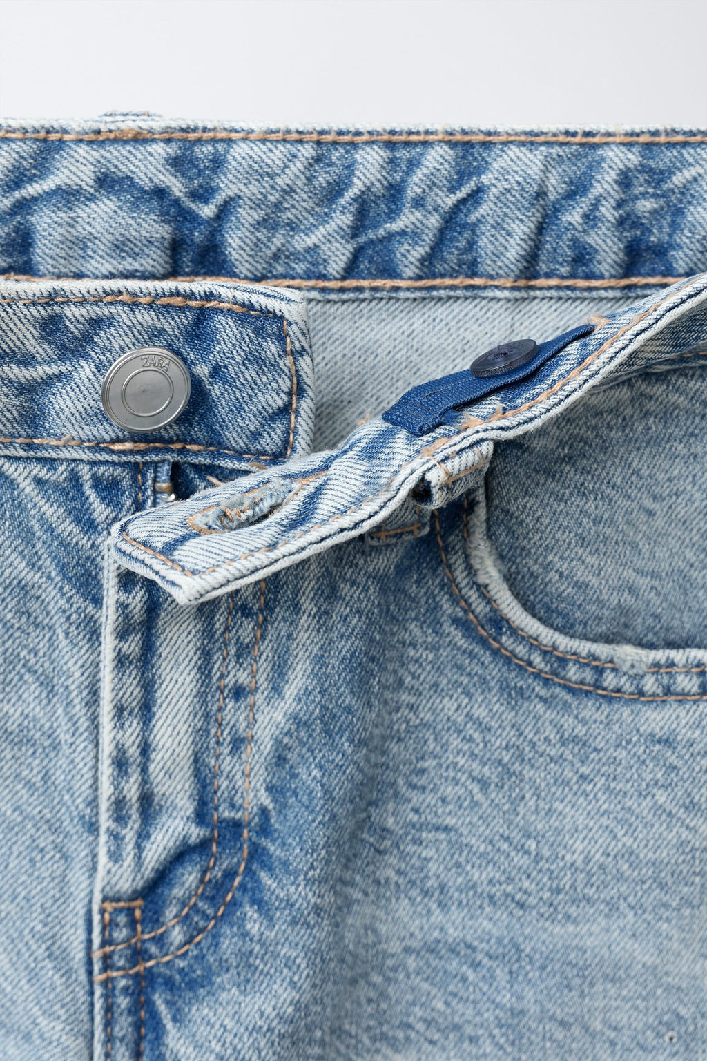 WIDE-LEG JEANS WITH RHINESTONES - Zara фото 4