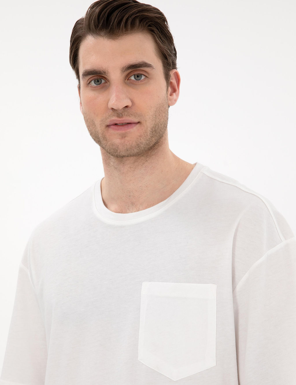 Ekru Comfort Fit Basic Ti__rt - Pierre cardin фото 2
