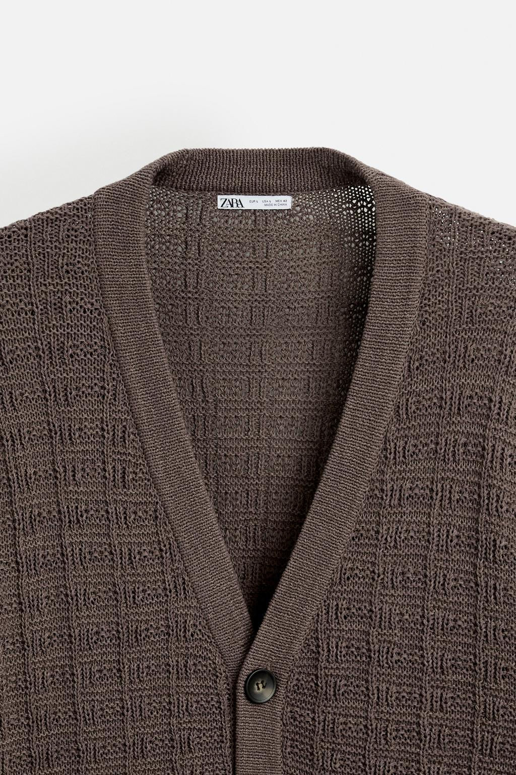 TEXTURED CARDIGAN - Zara фото 9
