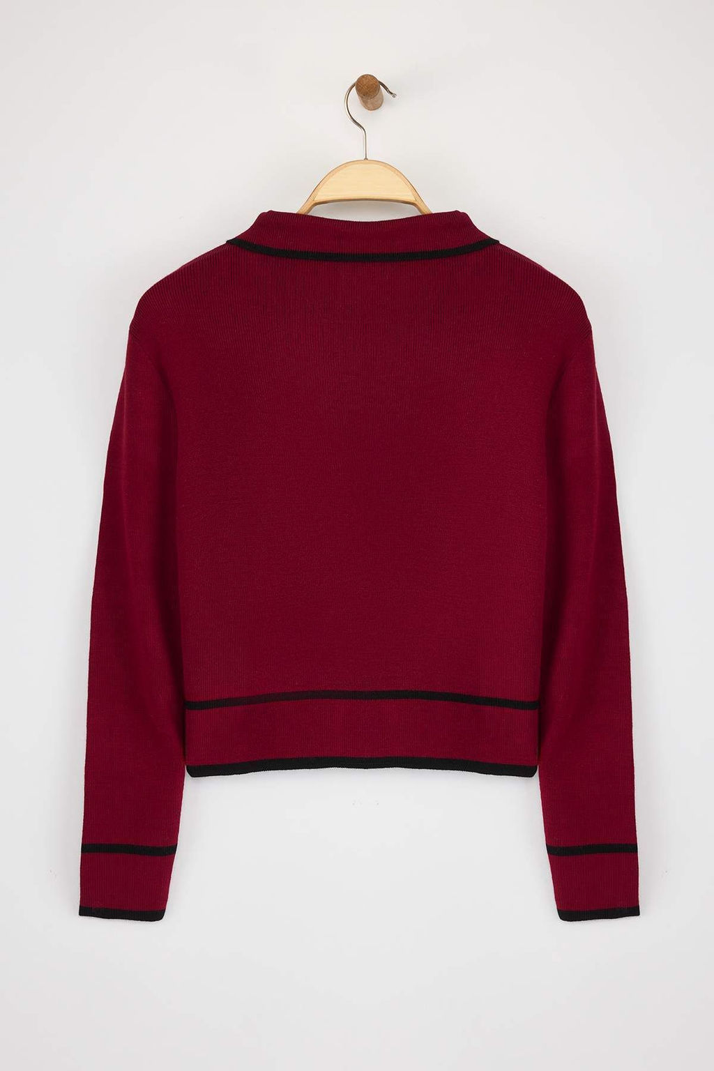 TRENDYOLMILLA Ekru Renk Bloklu Polo Yaka Triko H?rka TWOAW25HI00300 фото 6