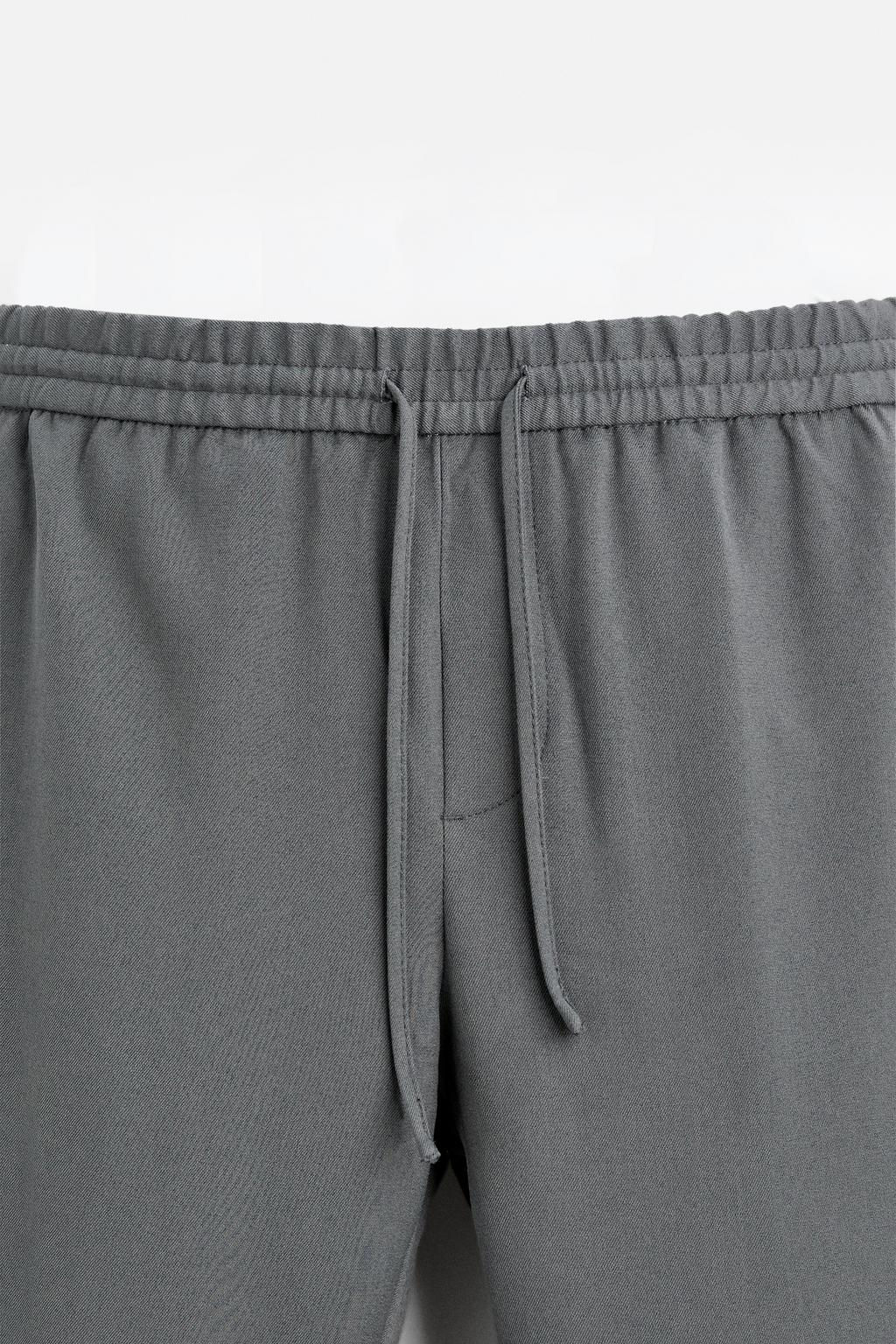 COMFORT FIT JOGGER WAIST TROUSERS - Zara фото 17