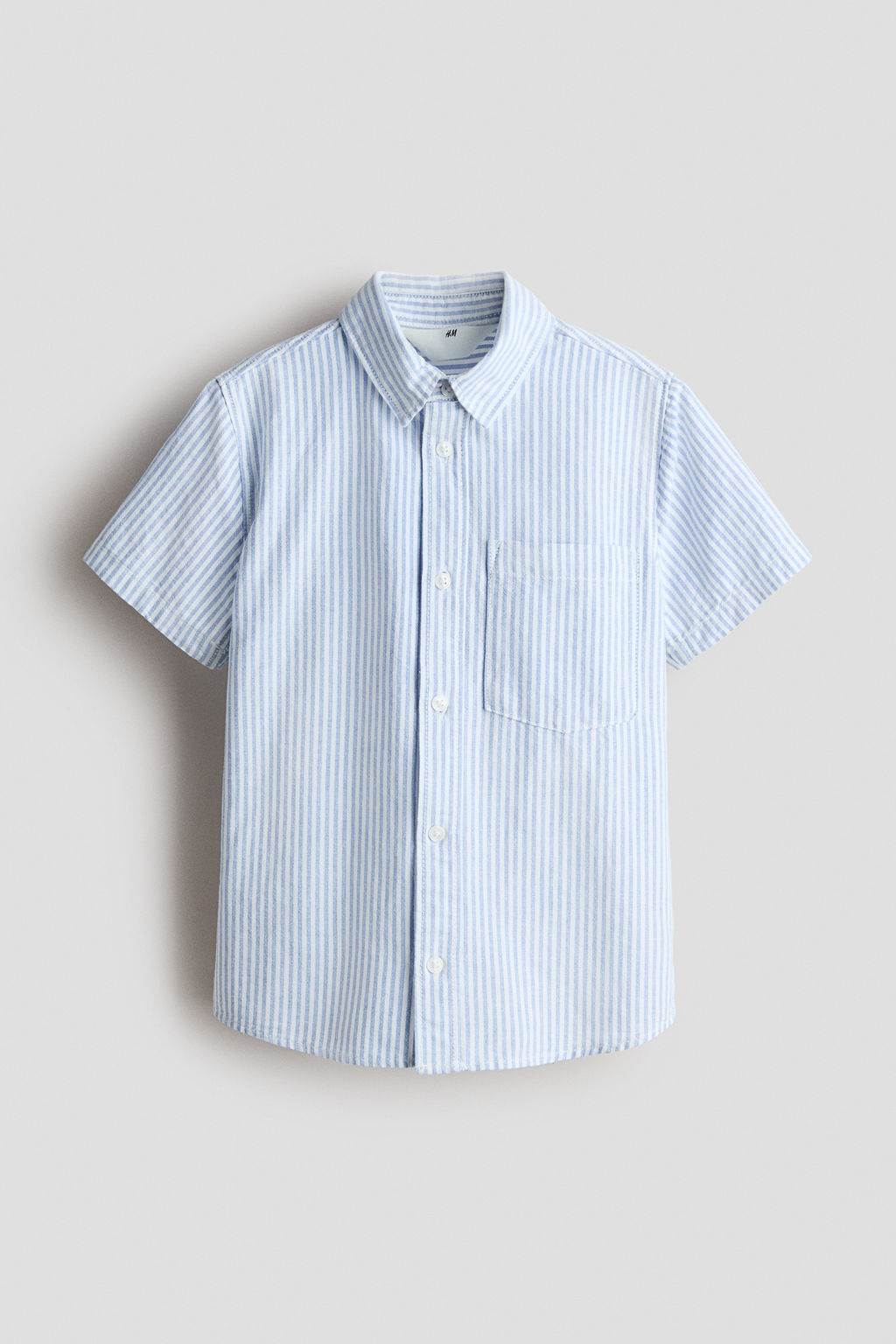 Camisa de manga corta en algod?n - H&m фото 3