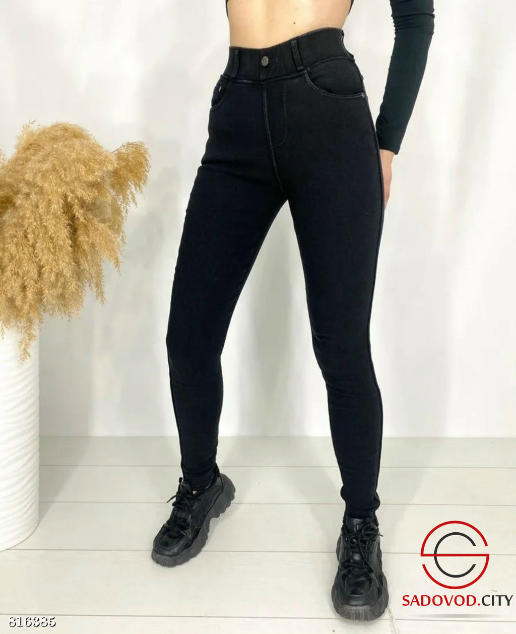 Джеггинсы женские с флисом внутри