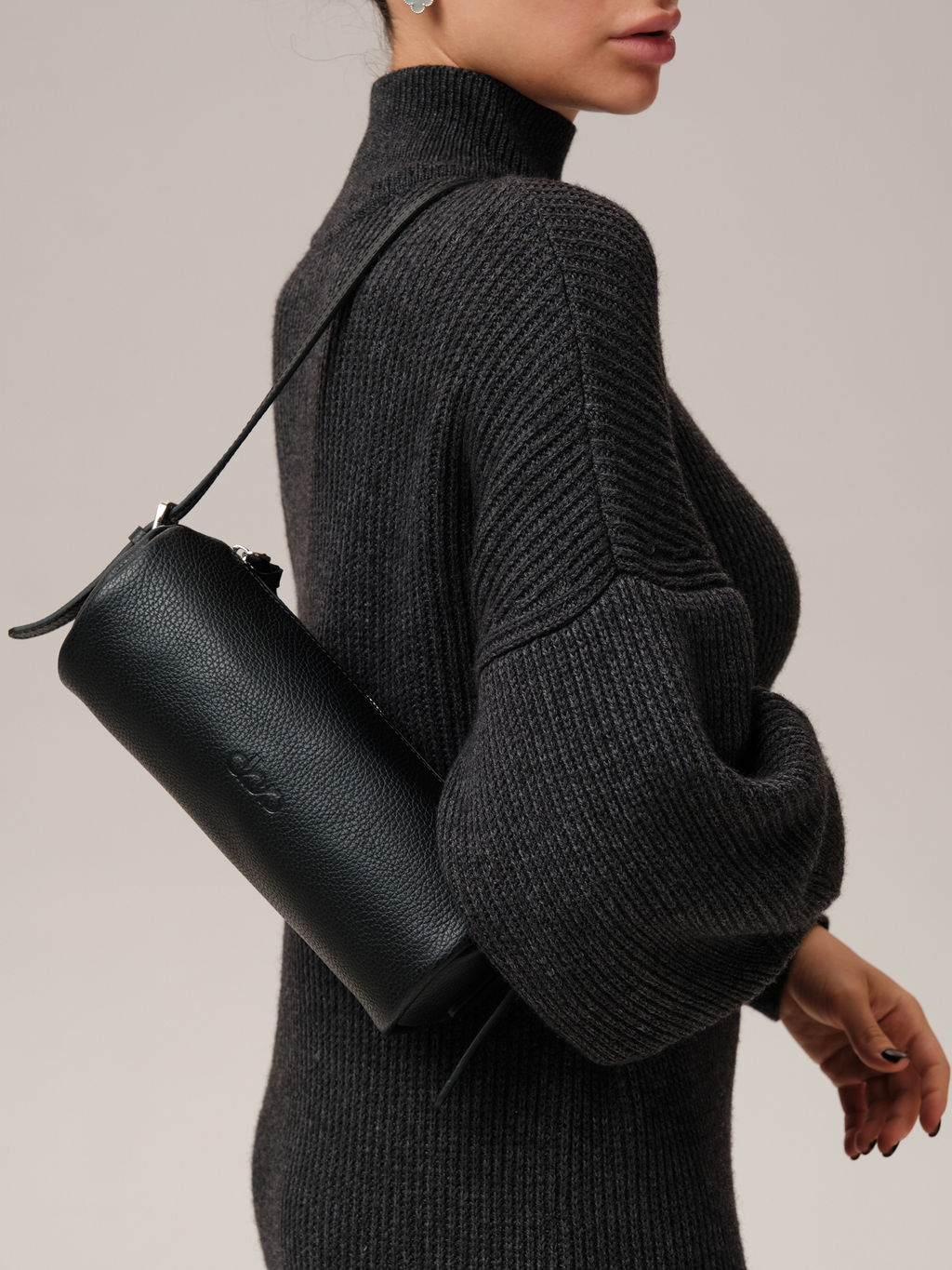 Кожаная сумка Tube DBR 31343 черный  фото 2