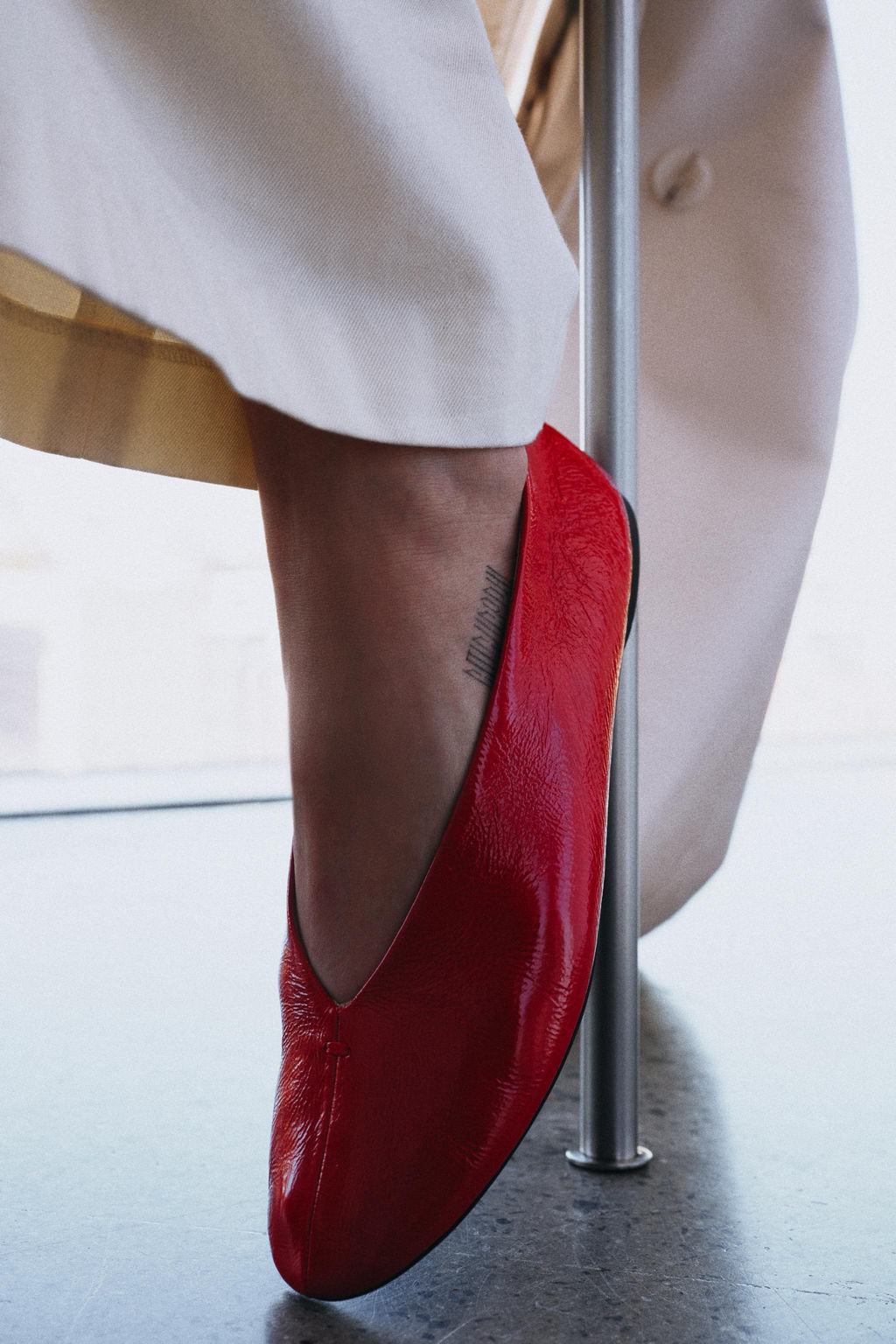 LEATHER BALLET FLATS - Zara фото 10