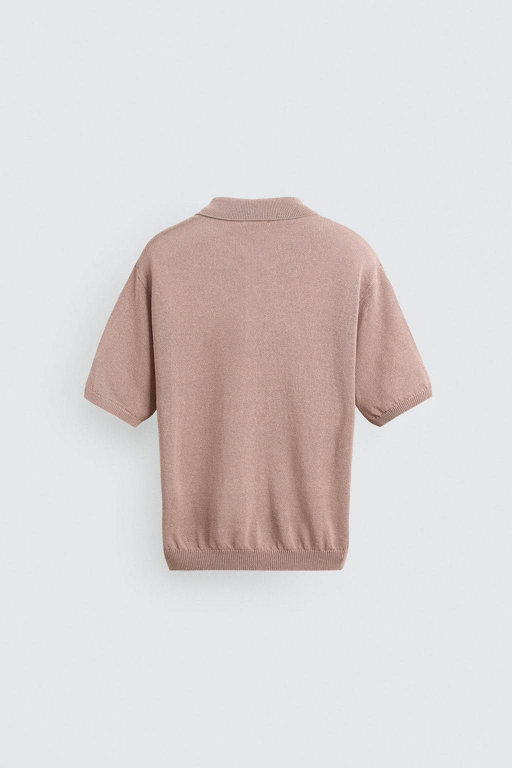 TEXTURED KNIT POLO SHIRT - Zara фото 8